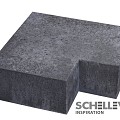 Schellevis Hoekst 90° inw. Antraciet 60x60/20x20