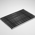 ACO Mat met tapijtstroken, 75x50 aluminium + tapijt, antraciet