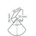 Mini Wedge Dark Grey, 12V/0,6VA