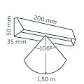 Wedge Slim Dark Grey, 12V//1VA