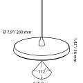 DISC PENDANT 100-230V (zonder BASE)