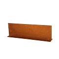 Kantopsluiting Double (flg) 300x10 cm corten
