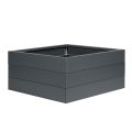 Bloembak antraciet 120x120x42 cm