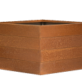 Bloembak Modulair 56cm. Corten,  Leverbaar in diverse maten.