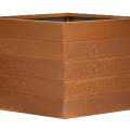 Bloembak Modulair 70cm. Corten Leverbaar in diverse maten.