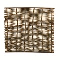Wilgentenenscherm grof, boven- en onderkant voorzien van latten, 180x180 cm