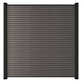 Newtechwood co-extrusie composiet scherm triple, 180x180 cm, silver gray.