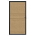 Newtechwood co-extrusie composiet deur in aluminium frame, horizontaal, 100x195 cm, red cedar.