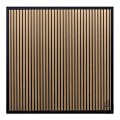 Composiet schutting Stripes Oak and Black 180x180cm.
