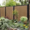 Composiet schutting Stripes Oak and Black 180x180cm.