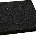 Rubber tegel 10x10x1 cm t.b.v. terrasmontagesysteem, 10 stuks
