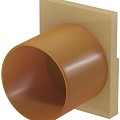 ACO Euroline eindplaat met uitloop 110mm