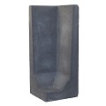 L-Hoekelement Zwart 100x40x40cm