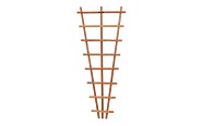 Hardhouten V-trellis 30-65x150 cm
