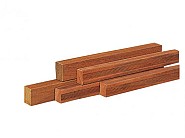 Azobe Hardhouten regel, 4-zijdig glad geschaafd 4.5x9x300 cm