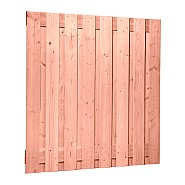 Douglas geschaafd plankenscherm 17-planks 18 mm, 180x180 cm, onbehandeld