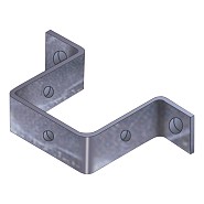 Regenwater-afvoerbeugel, verzinkt 13.7x11.0x13.7 cm