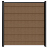 Newtechwood co-extrusie composiet scherm, 180x180 cm, teak.