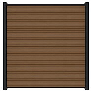 Newtechwood co-extrusie composiet scherm triple, 180x180 cm, teak.