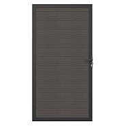 Newtechwood co-extrusie composiet deur in aluminium frame, horizontaal, 100x195 cm, silver gray.