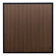 Composiet schutting Stripes Natural Dark Brown 180x180cm.