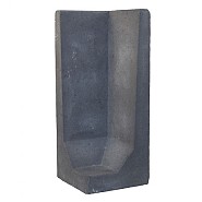 L-Hoekelement Zwart 100x40x40cm
