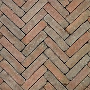 (GS 22) Geb. WF roodnuance 20x5x6 getr./bez.