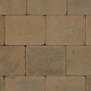 Trommelsteen 20x30x6 Oud Kampen (camel)