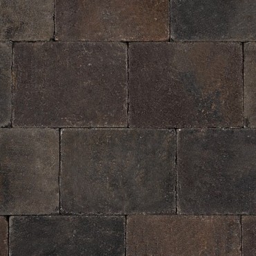 Trommelsteen 20x30x6 Oud Bussum (paars gv)