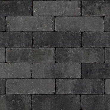 Trommelstenen DF 7x21x6cm grijs/zwart OP=OP