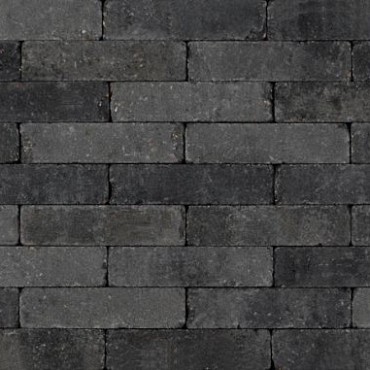 Trommelstenen WF 5x20x7cm grijs/zwart