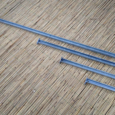 U-profiel tbv bamboemat 180cm gegalv