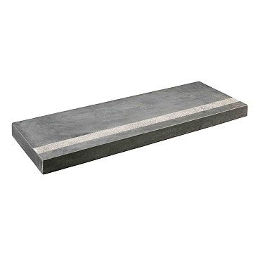 Hardsteen trapblok 100x35x15 anti-slip, ruwe voorzijde