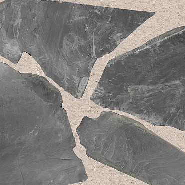 Flagstone Ultra black 3-4 cm