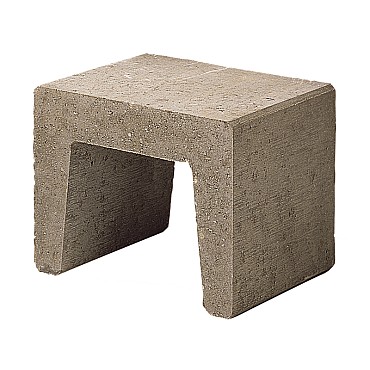 U-Hoekelement 40x50x40 Grijs