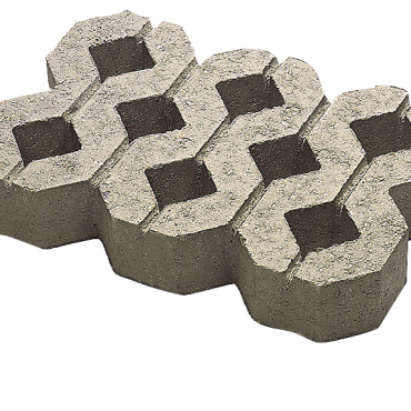 Grasbetontegel 40x60x12 vlakke bovenkant