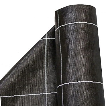 Antiworteldoek zwart volle rol 5,2mtr breed (losse meters)