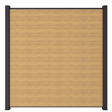 Newtechwood co-extrusie composiet scherm, 180x180 cm, red cedar.