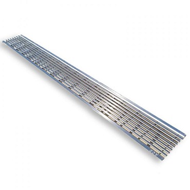 ACO Euroline roostergoot 100x9,7 RVS Langstaaf