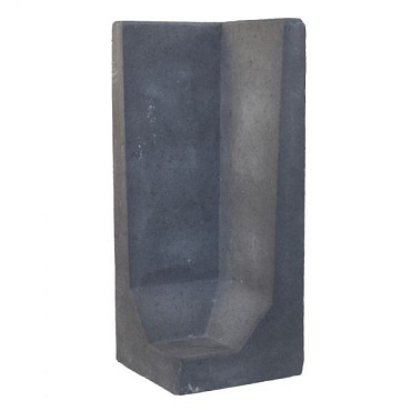 L-Hoekelement Zwart 100x40x40cm