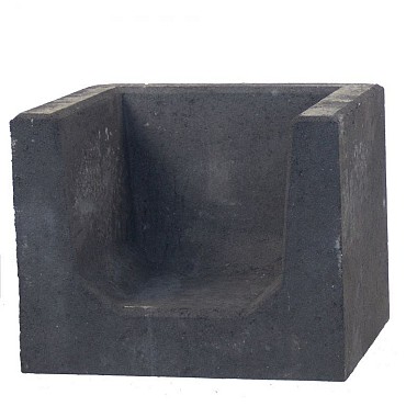 U-Hoekelement 40x50x40 Zwart