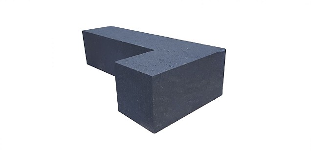 Patio hoekblok 60/30x15x15 antraciet