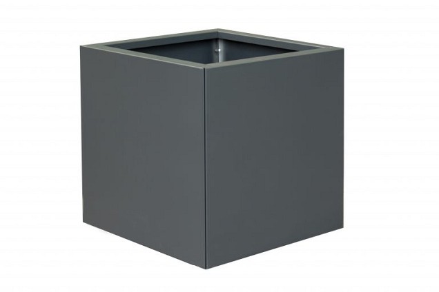 Bloembak Antraciet 60x60x60cm.
