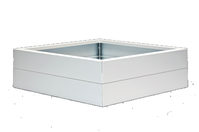 Bloembak Modulair 28cm. Wit Leverbaar in diverse maten.