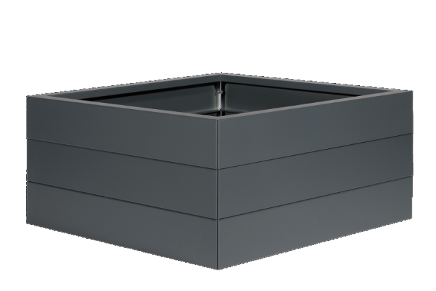 Bloembak Modulair 42cm. Antraciet,  Leverbaar in diverse maten.