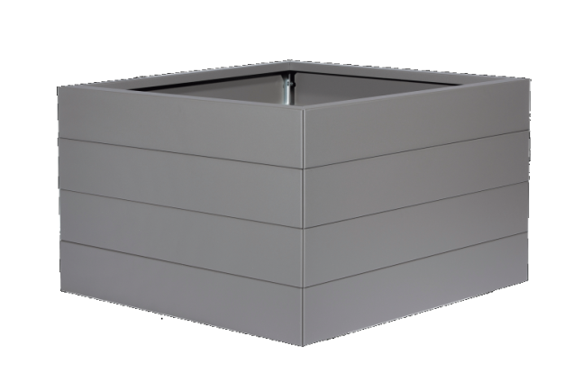 Bloembak Modulair 70cm. Taupe, Leverbaar in diverse maten.