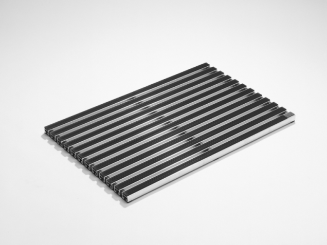 ACO Rooster, 100x50 aluminium + rubber, zwart