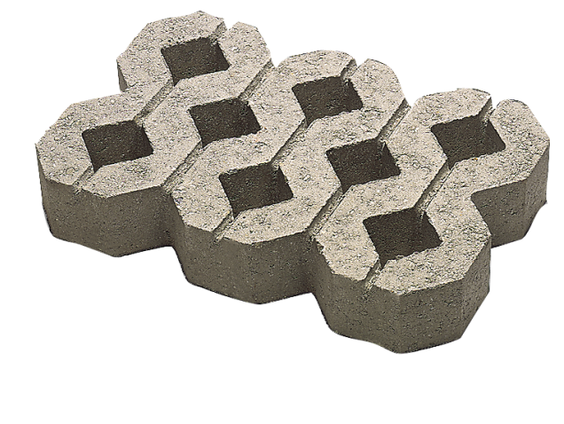 Grasbetontegel 40x60x12 vlakke bovenkant