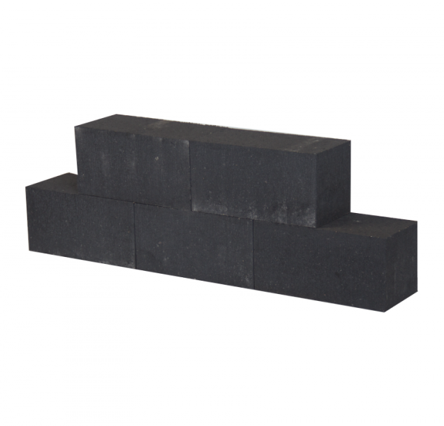 Patioblok Antraciet 45x15x15cm strak