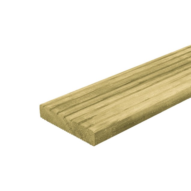 Grenen vlonderplank 2,6x14 cm